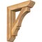 Ekena Millwork Balboa Slat Rough Sawn Bracket w/ Offset Brace, Western Red Cedar, 6"W x 24"D x 28"H BKT0604X24X28BOA06RWR - alternate 1